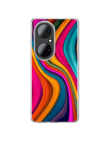 Huawei P50 Pro Case Love Colored Waves - Danny Ivan