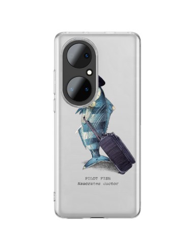 Coque Huawei P50 Pro Pilot Fish Poisson Pilote Transparente - Eric Fan