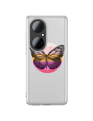 Cover Huawei P50 Pro Farfalla Trasparente - Eric Fan