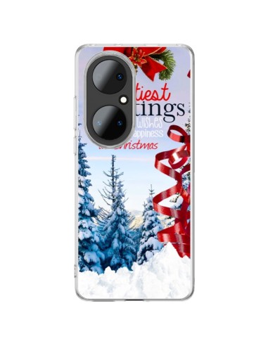 Cover Huawei P50 Pro Auguri Buon Natale - Eleaxart