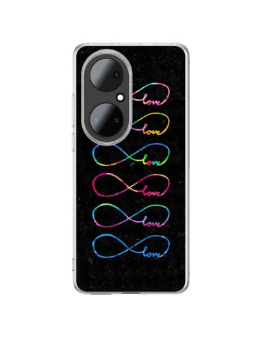 Cover Huawei P50 Pro Amore Forever Infinito Nero - Eleaxart