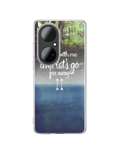 Coque Huawei P50 Pro Let's Go Far Away Forest Foret - Eleaxart