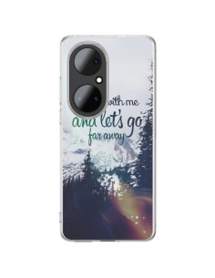 Cover Huawei P50 Pro Let's Go Far Away Neve - Eleaxart