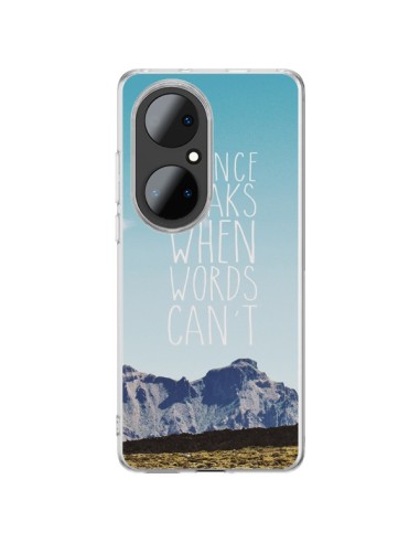 Cover Huawei P50 Pro Silence speaks when words can't Paesaggio - Eleaxart