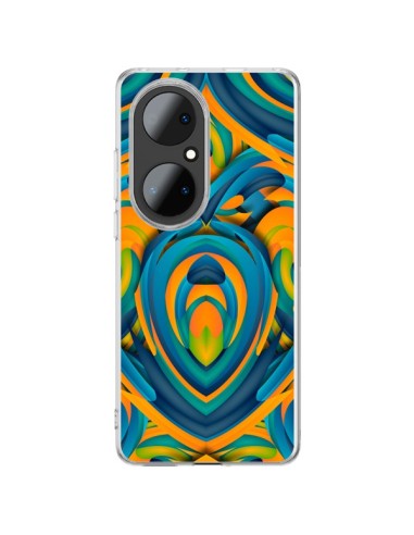 Coque Huawei P50 Pro Cross Heart Azteque Coeur - Eleaxart