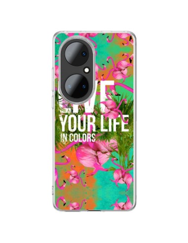 Cover Huawei P50 Pro Live your Life Vivi la tua vita - Eleaxart