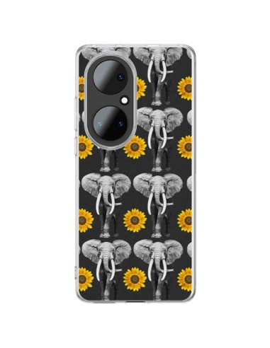 Coque Huawei P50 Pro Elephant Tournesol - Eleaxart