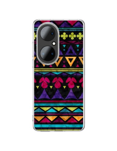 Coque Huawei P50 Pro Triangles Pattern Azteque - Eleaxart