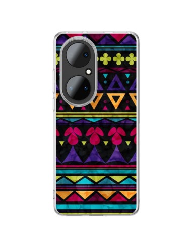 Huawei P50 Pro Case Triangle Pattern Aztec - Eleaxart