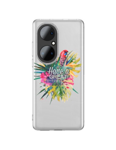 Coque Huawei P50 Pro Have a great summer Ete Perroquet Parrot - Eleaxart