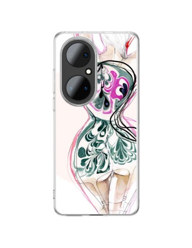 Coque Huawei P50 Pro Femme en fleurs - Elisaveta Stoilova