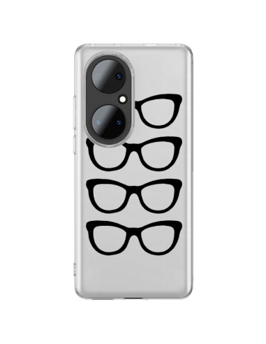 Cover Huawei P50 Pro Occhiali da Sole Nero Trasparente - Project M