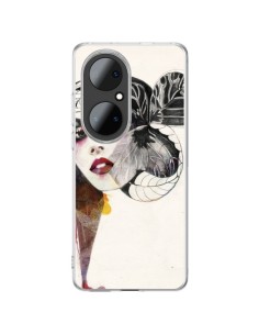 Huawei P50 Pro Case Girl Flowers - Felicia Atanasiu