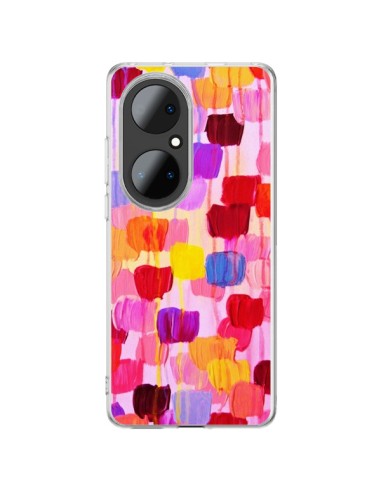 Coque Huawei P50 Pro Pois Roses Dottie - Ebi Emporium