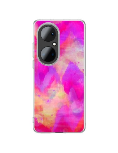 Cover Huawei P50 Pro Cuore Tribale Rosa - Ebi Emporium