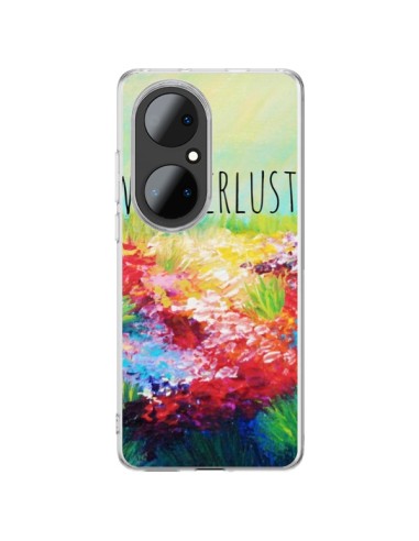 Huawei P50 Pro Case Wanderlust Flowers - Ebi Emporium