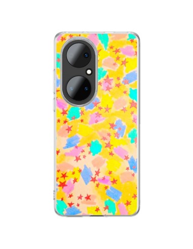 Huawei P50 Pro Case Stars Yellow - Ebi Emporium