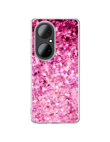 Coque Huawei P50 Pro Romance Me Paillettes Roses - Ebi Emporium