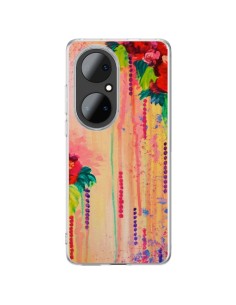 Coque Huawei P50 Pro Strawberry Confetti Flowers - Ebi Emporium