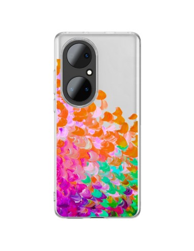 Cover Huawei P50 Pro Creation in Colore Arancione Trasparente - Ebi Emporium