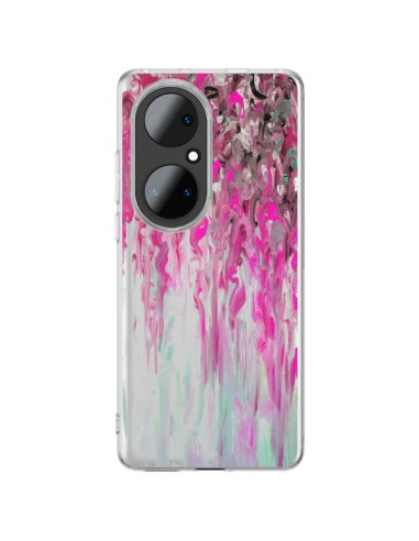 Cover Huawei P50 Pro Tempesta Rosa Trasparente - Ebi Emporium