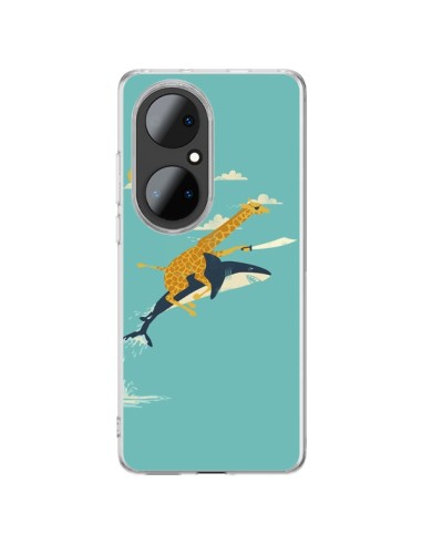 Coque Huawei P50 Pro Girafe Epee Requin Volant - Jay Fleck