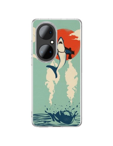 Coque Huawei P50 Pro Requin Avion Volant - Jay Fleck