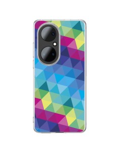 Huawei P50 Pro Case Aztec Gheo Blue - Javier Martinez