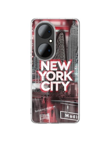 Coque Huawei P50 Pro New York City Rouge - Javier Martinez