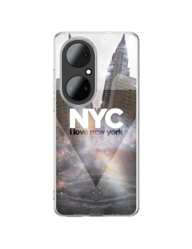 Coque Huawei P50 Pro I Love New York City Gris - Javier Martinez