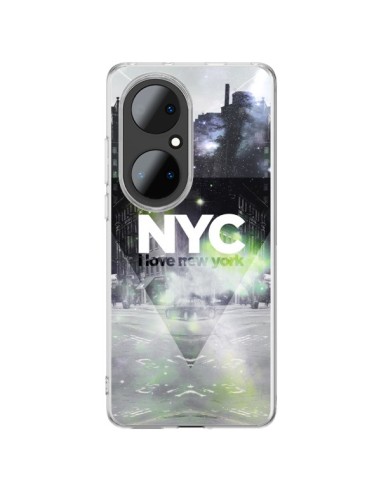 Huawei P50 Pro Case I Love New York City Green - Javier Martinez