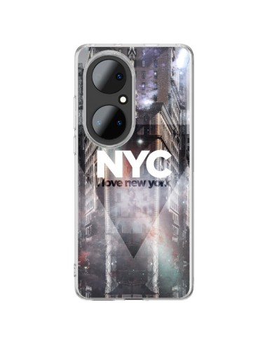 Huawei P50 Pro Case I Love New York City Purple - Javier Martinez
