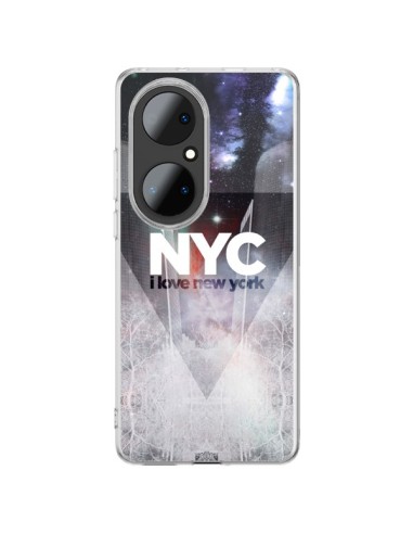 Coque Huawei P50 Pro I Love New York City Bleu - Javier Martinez