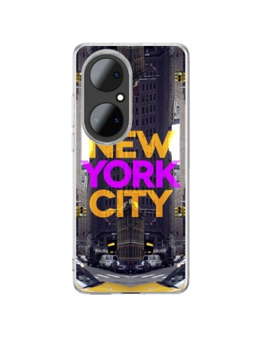 Coque Huawei P50 Pro New York City Orange Violet - Javier Martinez