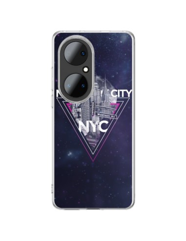 Coque Huawei P50 Pro New York City Triangle Rose - Javier Martinez