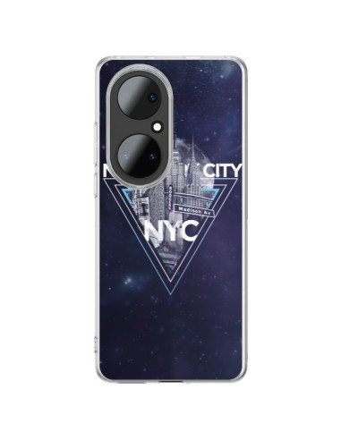 Coque Huawei P50 Pro New York City Triangle Bleu - Javier Martinez