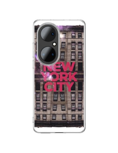 Coque Huawei P50 Pro New York City Buildings Rouge - Javier Martinez