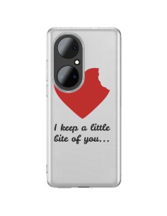 Coque Huawei P50 Pro I keep a little bite of you Love Heart Amour Transparente - Julien Martinez