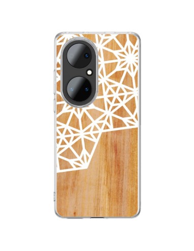 Huawei P50 Pro Case Frozen Stars Wood Aztec Tribal - Jenny Mhairi