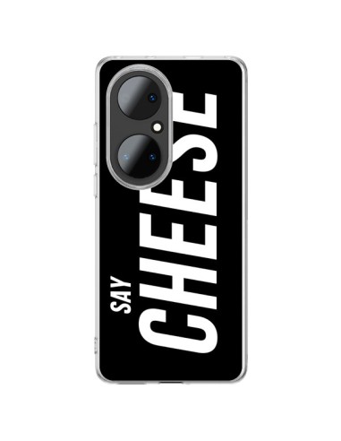 Huawei P50 Pro Case Say Cheese Smile Black - Jonathan Perez