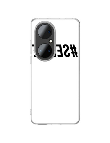 Coque Huawei P50 Pro Hashtag Selfie Noir Inversé - Jonathan Perez