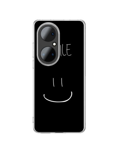 Coque Huawei P50 Pro Smile Souriez Noir - Jonathan Perez