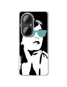 Huawei P50 Pro Case Fille Lunettes Blues - Jonathan Perez