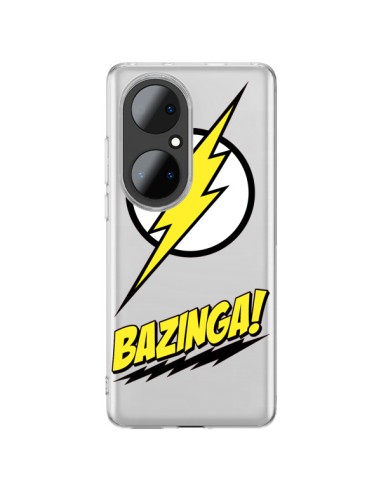 Cover Huawei P50 Pro Bazinga Sheldon The Big Bang Thoery Trasparente - Jonathan Perez