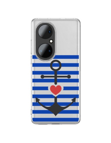 Huawei P50 Pro Case Ancora Marina Heart Clear - Jonathan Perez