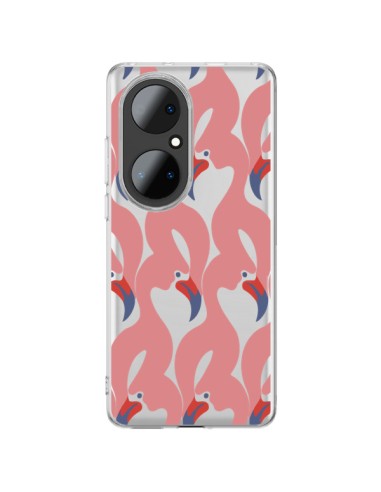 Huawei P50 Pro Case Flamingo Pink Clear - Dricia Do