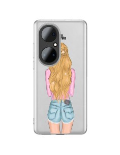 Coque Huawei P50 Pro Blonde Don't Care Transparente - kateillustrate
