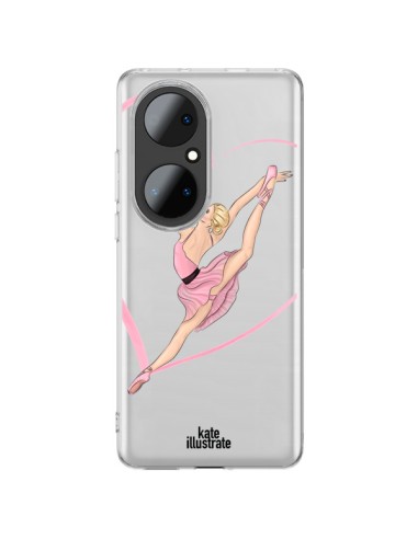 Coque Huawei P50 Pro Ballerina Jump In The Air Ballerine Danseuse Transparente - kateillustrate