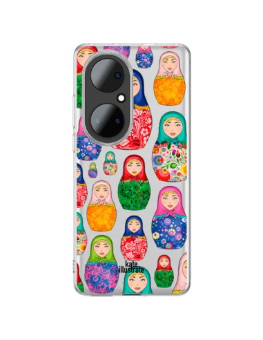 Coque Huawei P50 Pro Matryoshka Dolls Poupées Russes Transparente - kateillustrate