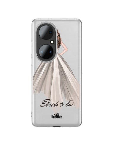 Coque Huawei P50 Pro Bride To Be Mariée Mariage Transparente - kateillustrate